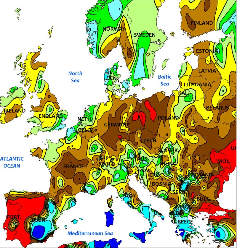 precipitations aout 2018