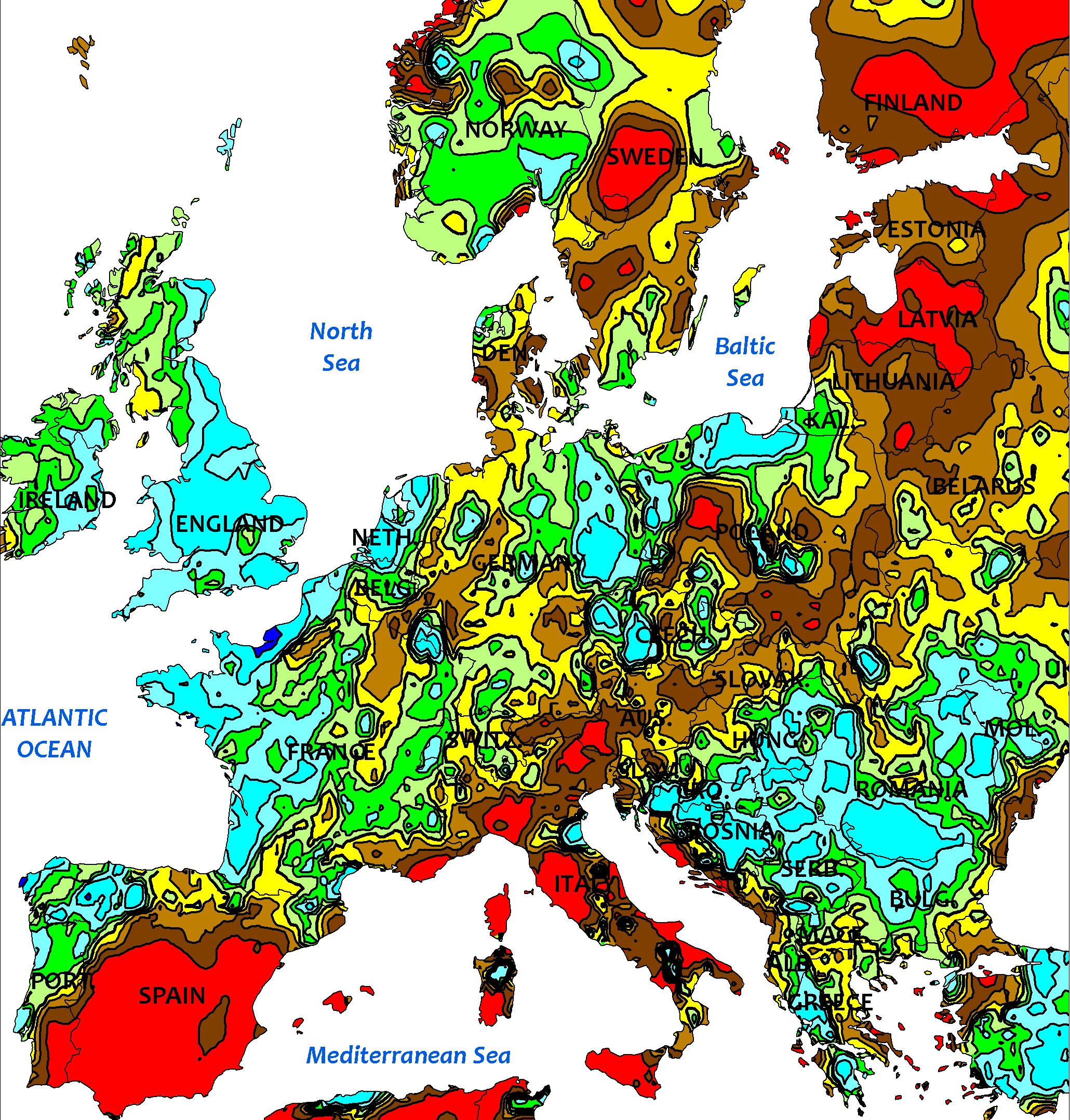 precipitations juin 2019